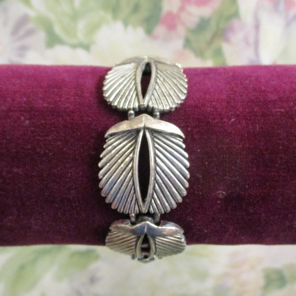 TORTOLANI Sterling Plate Classic Link Bracelet~ Designer VINTAGE Silver Bracelet - Picture 12 of 14